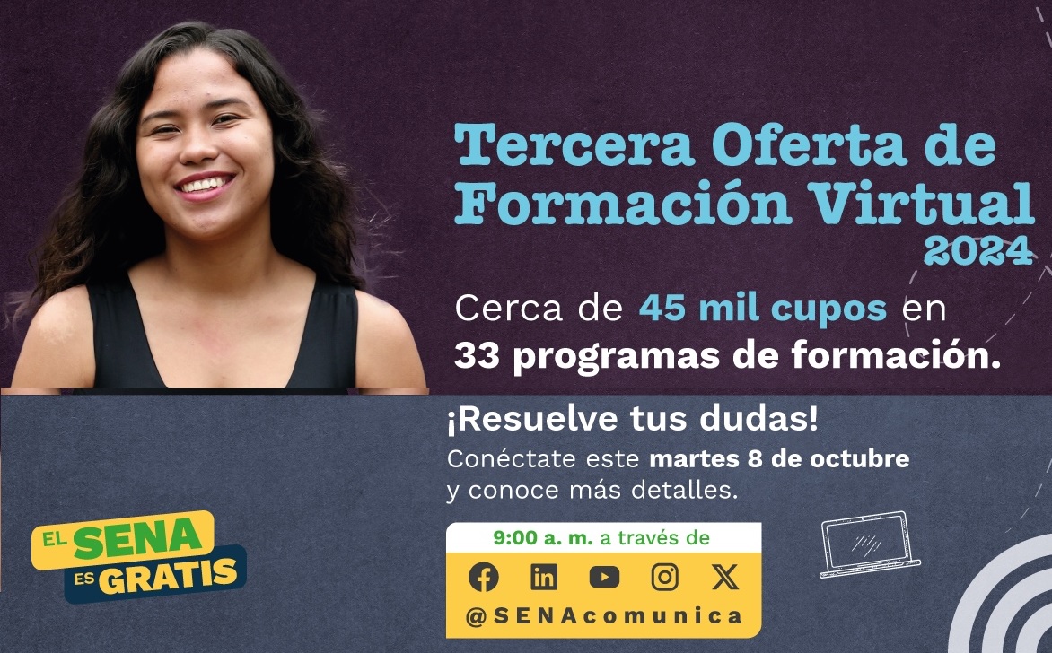 SENA abre inscripciones para la III Oferta de Formación Virtual 2024 ...