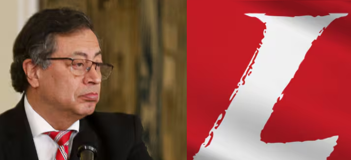 petro y logo del partido liberal